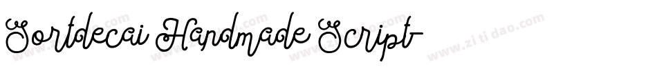 Sortdecai Handmade Script字体转换